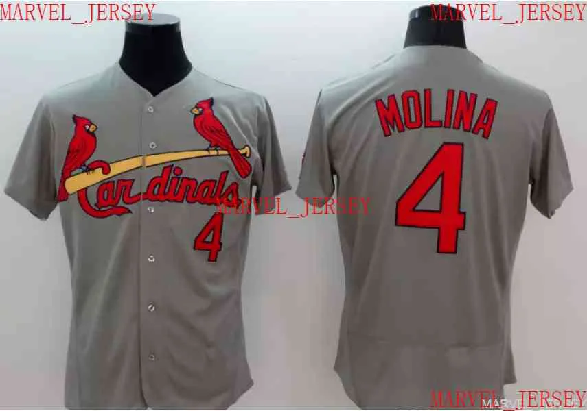 Homens homens jovens yadier molina camisas de beisebol costumam personalizar qualquer nome Número Jersey XS-5xl