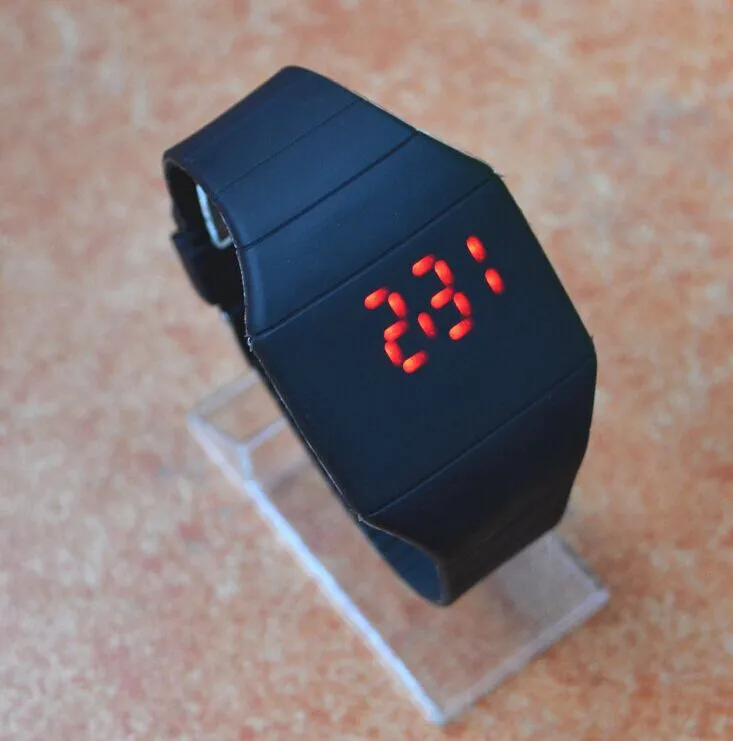 Children LED Sport Fancy Watch Women Mens Watches Touch Screen