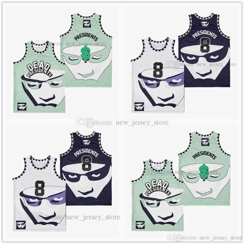 Film 8 # DEAD PRESIDENTS CONSPIRACY JERSEY Custom DIY Design Stitched College Basketball Jerseys
