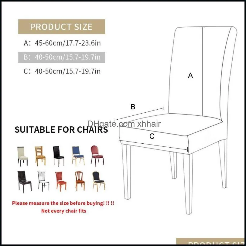 Spandex Printed Chair Cover Elastic Dining Chair Slipcover Seat Protector Stretch Removable Covers Christmas Gifs1