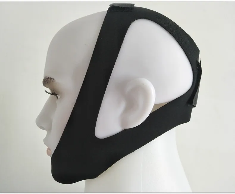 Universal Black Neoprene Snoring Cessation Anti Snore Chin Strap Soft Comfortable Anti-Apnea Jaw Belt Health Care Sleeping Tools