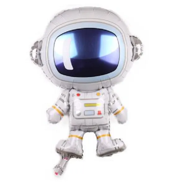 2021 Rocket Astros Balloon Birthday Astronaut Spaceship Aluminum Film Cartoon Sci-Fi Space Anime Theme Party Decoration