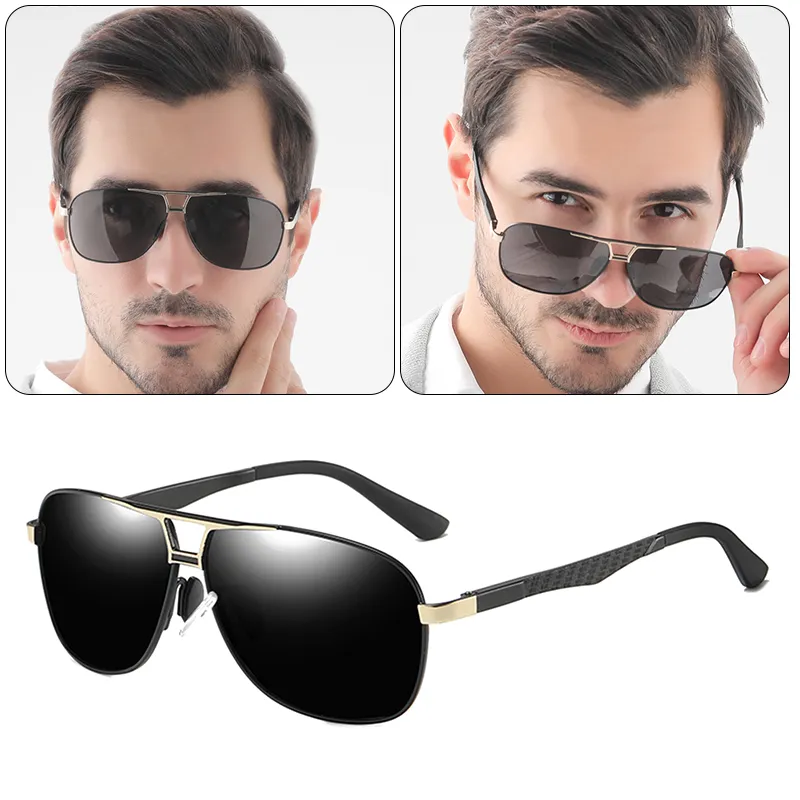 VENGOM Lunettes de soleil de conduite polarisées anti-éblouissantes pour homme