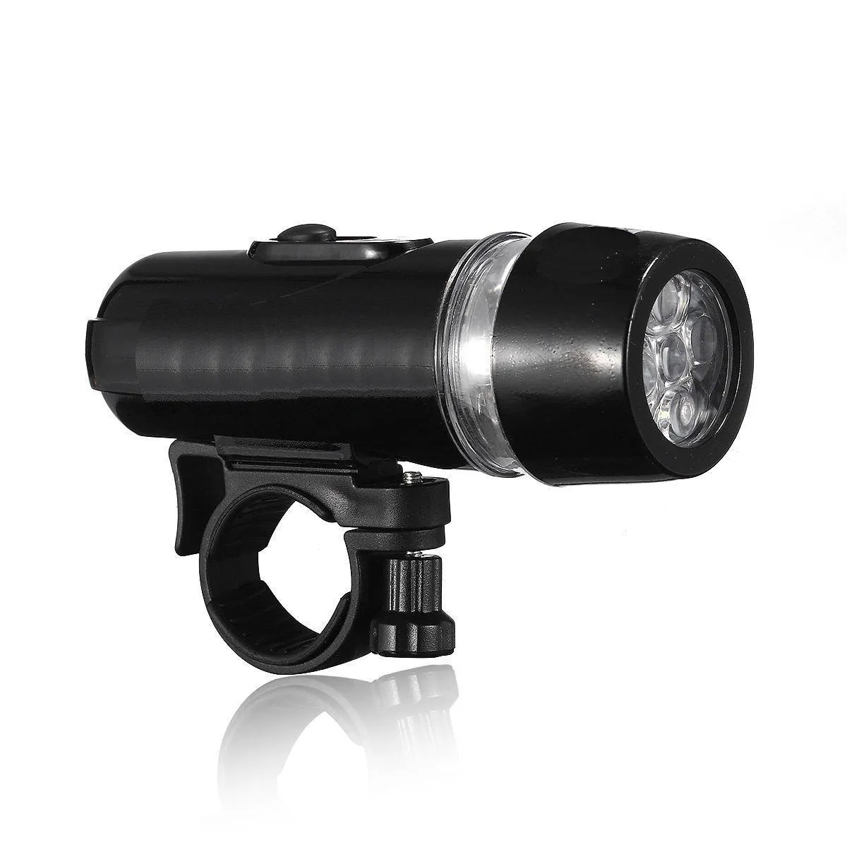 Luce Per Bicicletta Lampada 5 Led Bici Sicurezza C/fanalino Anteriore Posteriore TrAdE Shop Traesio - Foto 11