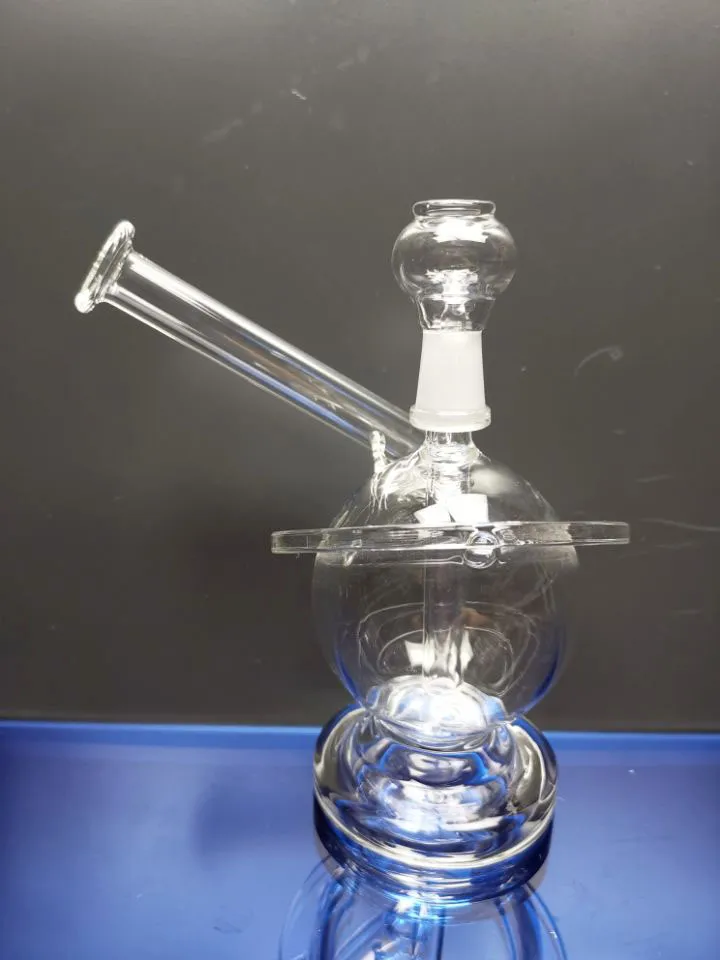 Globe Glass Bong Dąb Rig Water Rury wodne Bongi z szklanym paznokciami i kopułą Dymną Rury szklane Rury Recykler Bongs HotglassArt