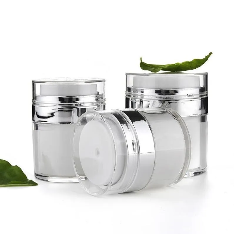 15G 30G 50G Cosmetische Jar Lege Acrylcrème Container Vacuümfles Jaren Sample Airless Containers