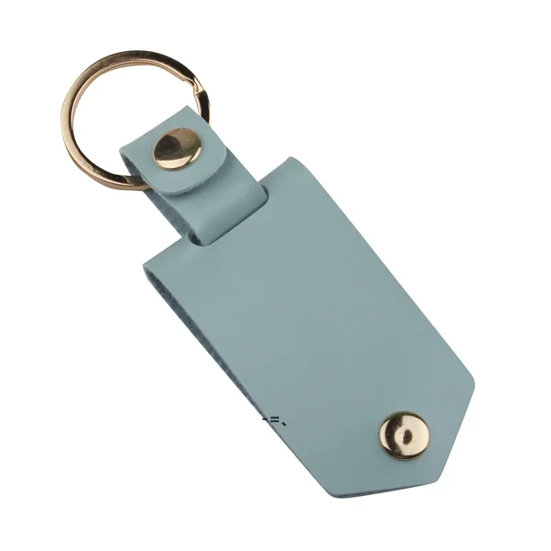 NEWDIY Sublimation Transfer Photo Sticker Keychain Gifts for Women Leather Aluminum Alloy Car Key Pendant Gift RRA10394