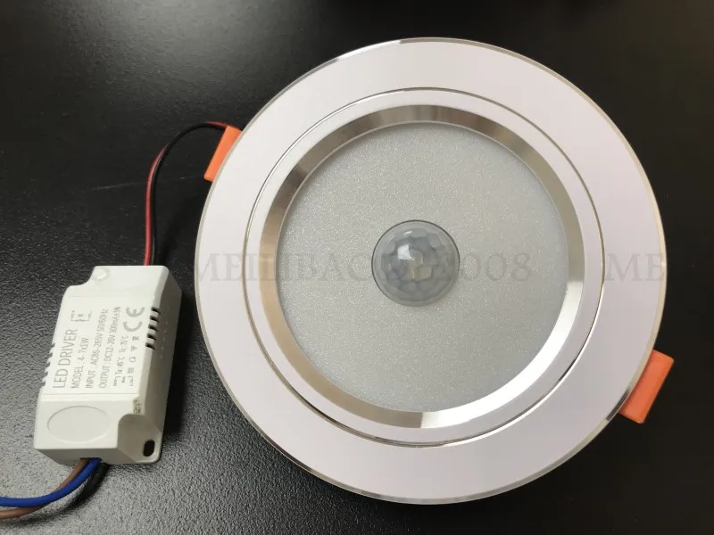 5W E27 PIR Sensor Motion SMD 10 * SMD 5730 LED Sufit Stefiling Light Downlight Ścieżka Ścieżka Lampa LLWA216