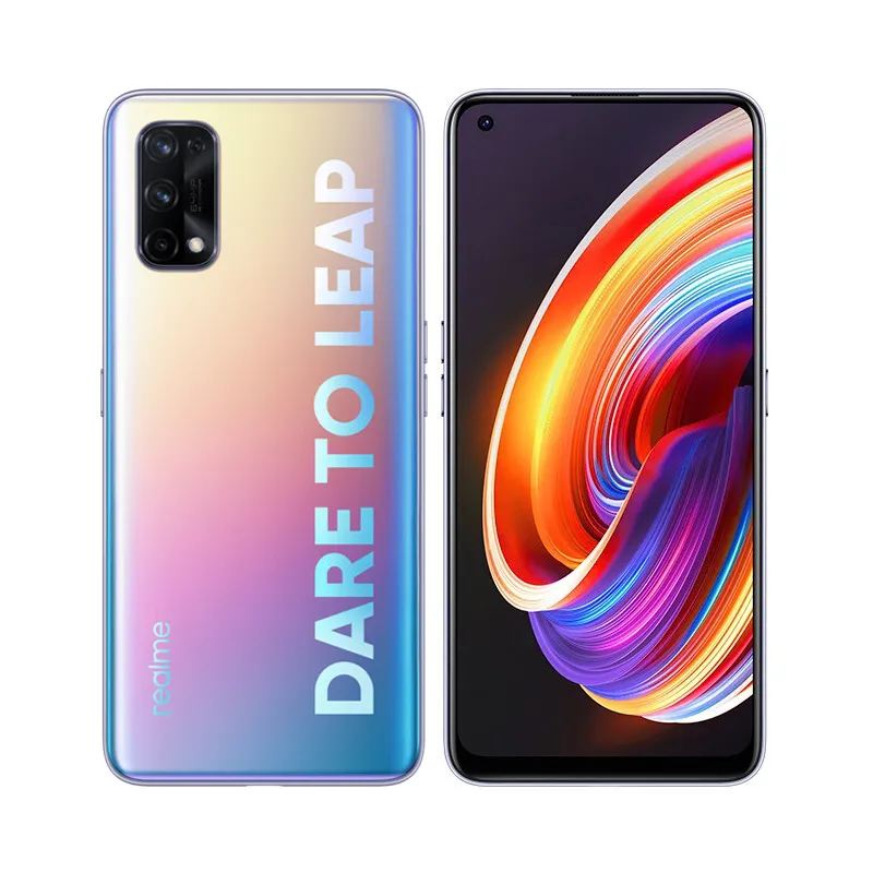 Originele Realme X7 5G Mobiele Telefoon 8 GB RAM 128 GB ROM MTK Dimensity 800U OCTA CORE 64MP AI 4300mAH Android 6.4 "Amoled Full Screen FingerPrint ID Face Smart mobiele telefoon