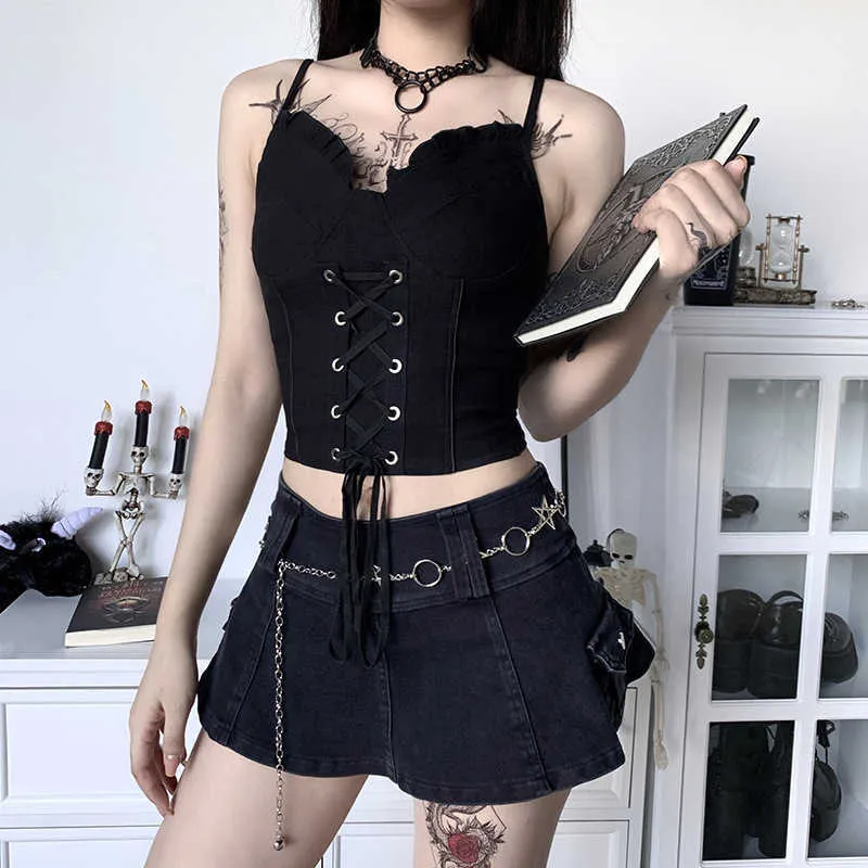 Vintage Gothic Lace Gothic Corset Top Gothic Corset Topa Crop Top For Women  Y2K Womens Aesthetic Chest Binder Bra From Dou02, $9.7