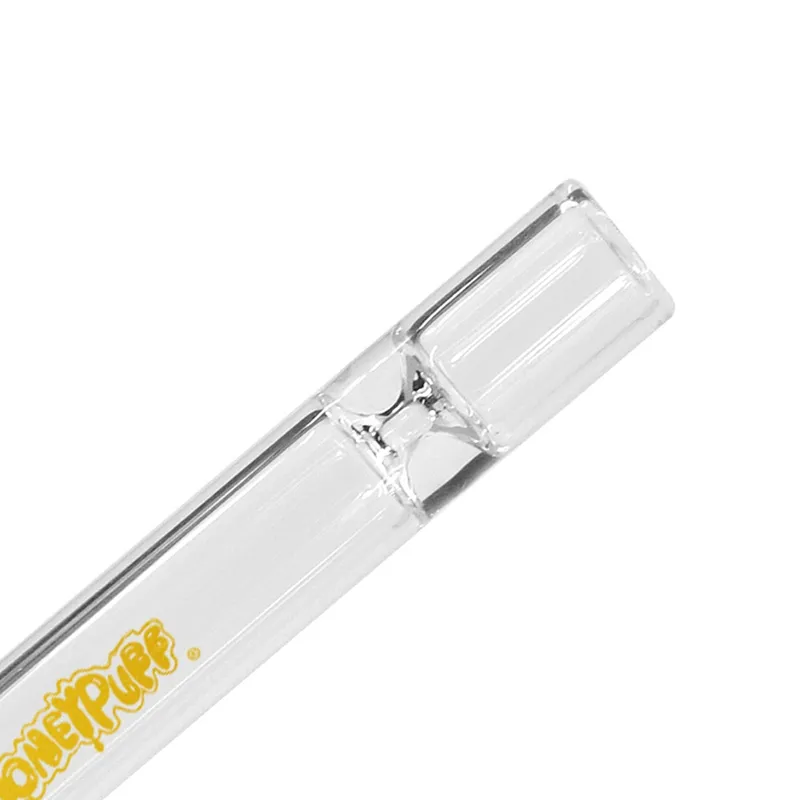 HONEYPUFF Smoking Glass One Hitter Pipe Bat With Diamond Design 103mm Mouth Filter Tips Cigarette Mouthpiece Rolling Steamroller Tobacco Rhinestones Pipe