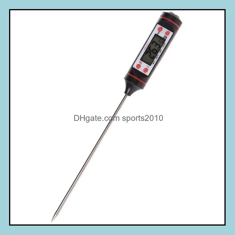 5.9inch Food Grade LCD Screen Habor Digital Meat Thermometer BBQ Hold Function for Kitchen Cooking Food Grill BBQ Meat LX1643