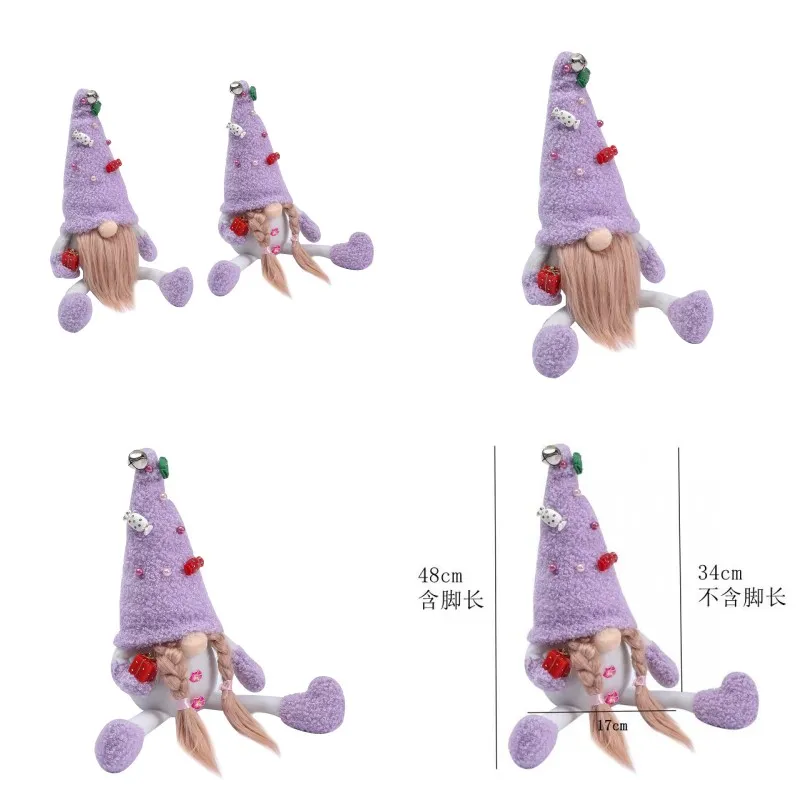 Halloween Accessories Ghost Festival Party Supplies Decorate Prop Cloth purple Rudolph Faceless Bearded Doll Display Window Scene Ornaments Gift 12 35yw Y2