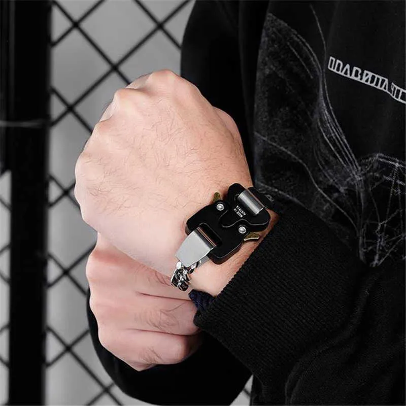 2021 New Titanium Stainless Steel 1017 Alyx 9sm Bracelet Hip Hop