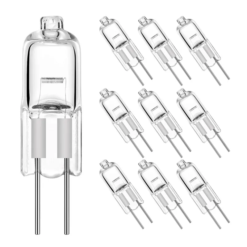 24 pcs Halogen JC Type Light Bulb G4 Base 12V 10W Watt