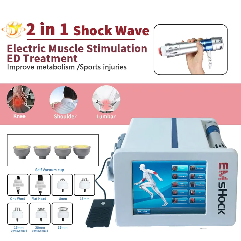 Minceur Machine Ems Shockwave Therapy Physiothérapie Shockwaveelectromagnetic Treillis Balistique Shock Wave Pain Machine Pour Ed