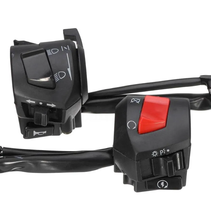 Styr 2st/SET Professional Universal Motorcykelstyret Horn Turn Signal Ljus Kontroll Switch Accessories Supplies