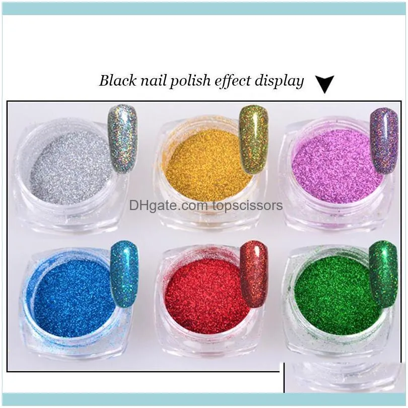 Nail Glitter 3/4/5Box Laser Nails Powder Holographic Epoxy Resin Mirror Polished Chrome Pigment Dust Charm DIY Art Decoration