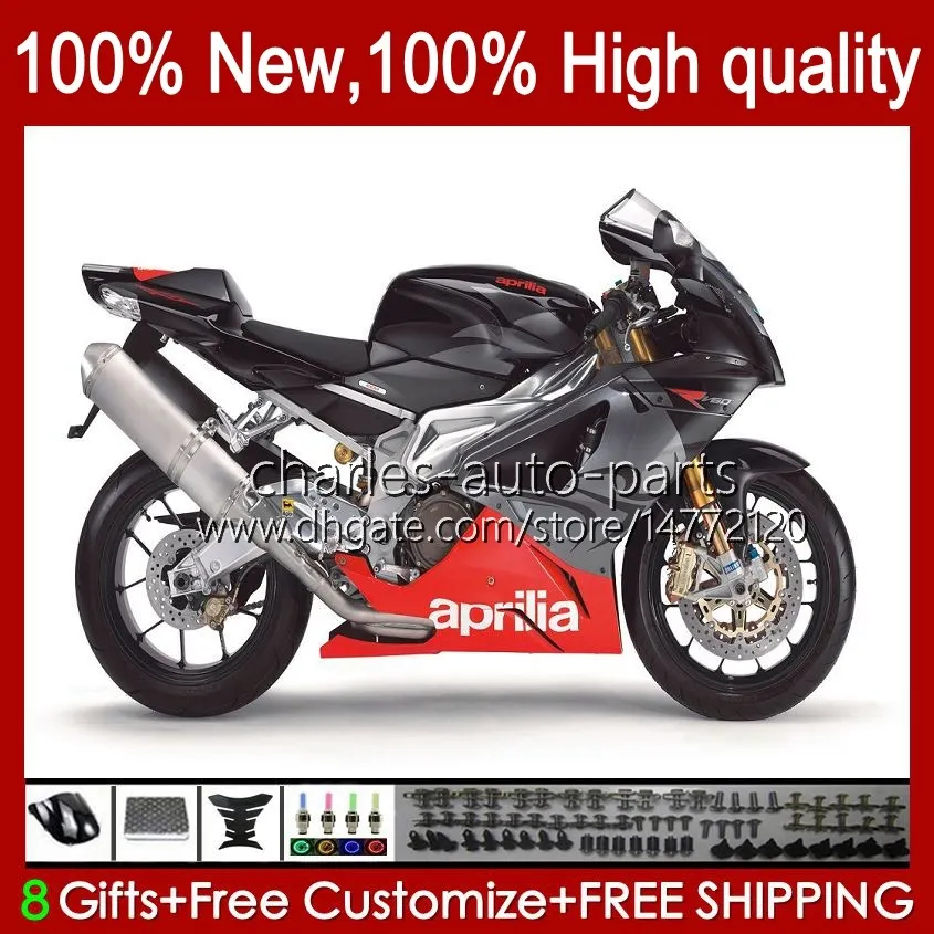 Мотоциклетные обтекатели для Aprilia RSV1000R Mille RV60 RSV-1000 RSV1000 R RR 04 05 06 Кузов 11No.24 RSV1000RR RSV 1000 R 1000R 1000RR 2004 2005 2006 Bodys Kit серебристо-серый