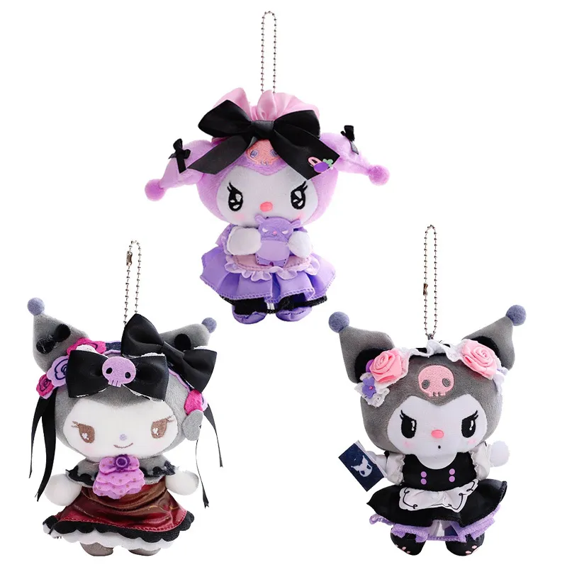 2021 13cm Cartoon Magic Lolita Kuromi kawali mjuk plysch mode docka anime söt skönhet fluffig keychain tjejer gåva barn leksaker