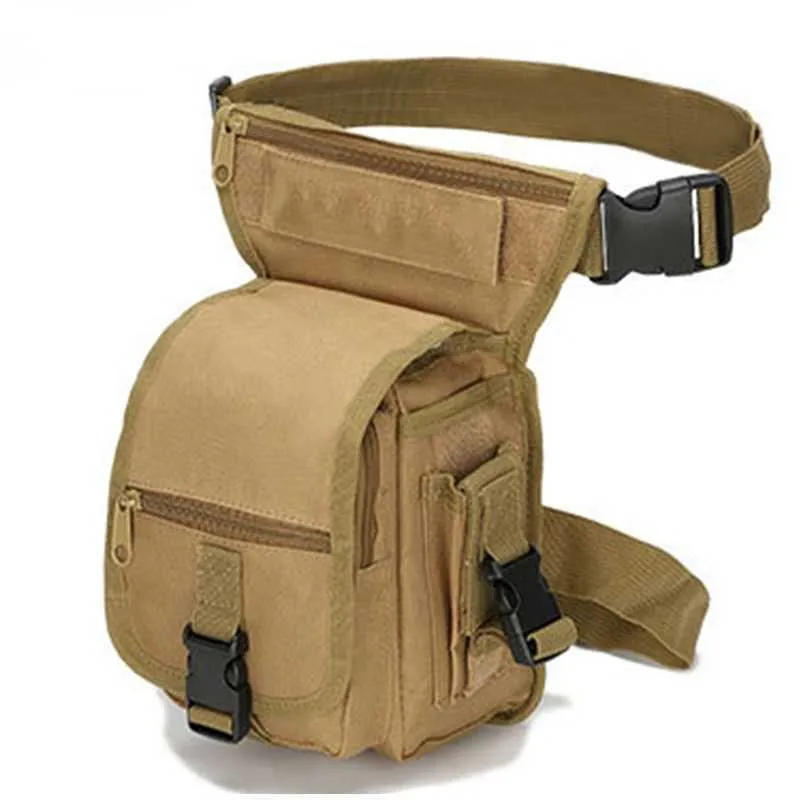 Drop Camping Military Leg Tactical Bag Tool Fanny Thigh Pack Hunting Bag Waist Pack Motorcycle Riding Men Military Waist Packs