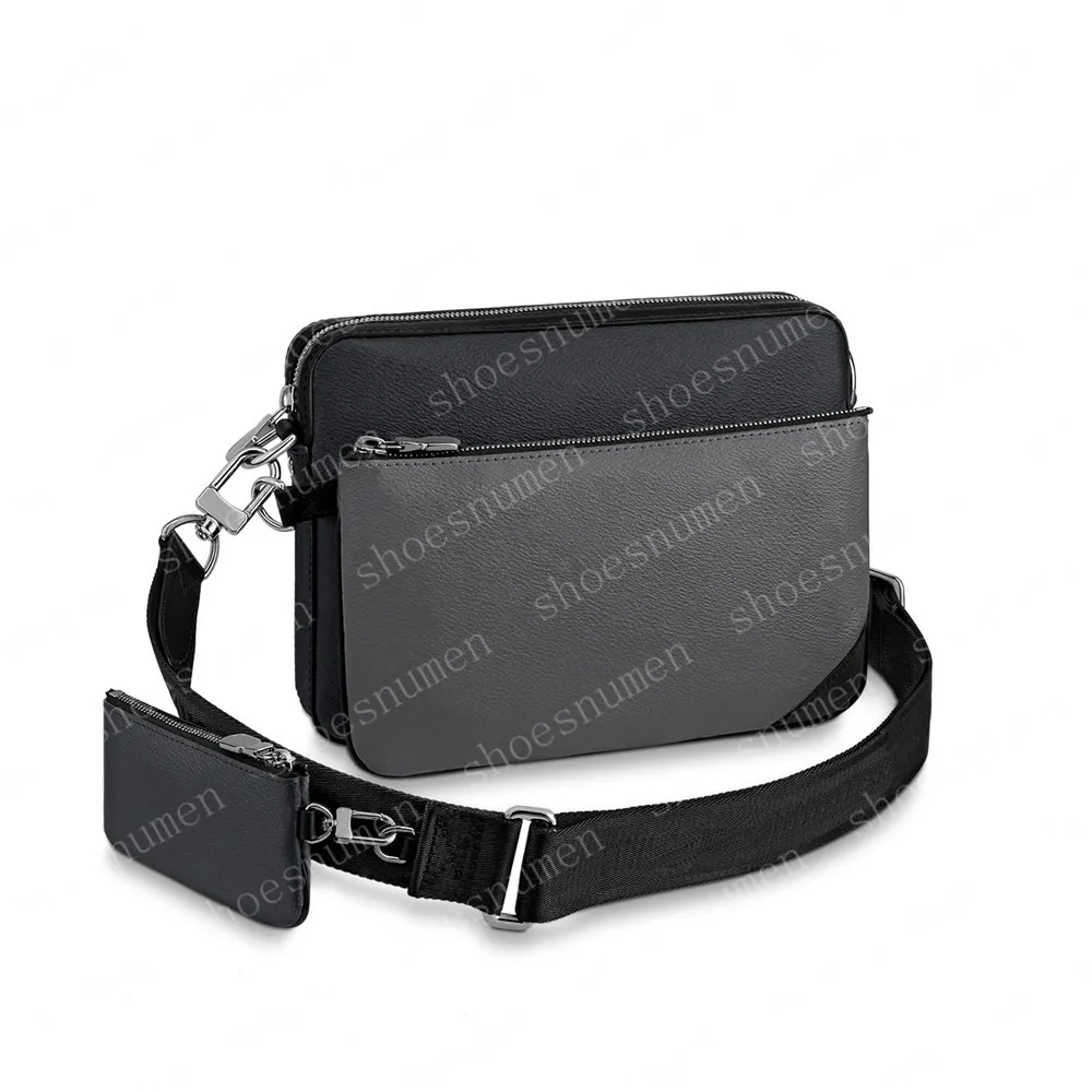 3 Parça Crossbody Çanta Erkekler 3in1 Set Omuz Çantası Erkekler Crossbody Çanta Erkekler Çanta Çantalar Çantalar Deri Debriyaj Sırt Çantası Cüzdan M 69443 25 cm