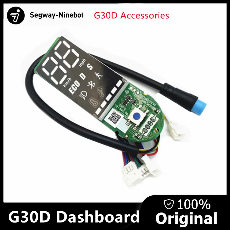 Original Smart Electric Scooter Dashboard Assembly Kit för NineBot Max G30D KickScooter Skateboard Dash Board Tillbehör