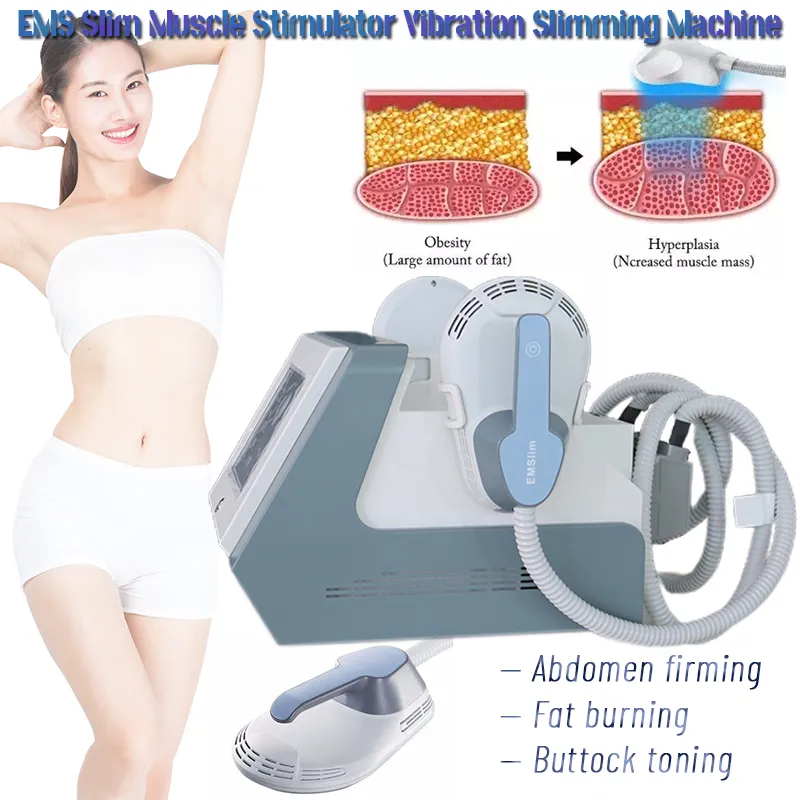 2 Handles EMSlim HI-EMT Body Slimming Machine Muscle Stronger Stimulation Building Buttock Lifting Beauty Equipment