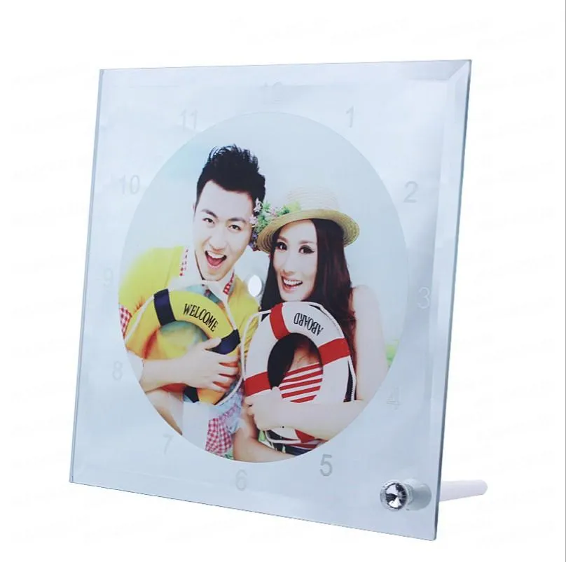 Creative decoration Sublimation glass painting photo frame DIY thermal transfer photos frames Heat sublimated lithograph natural Arts and crafts Various shapes