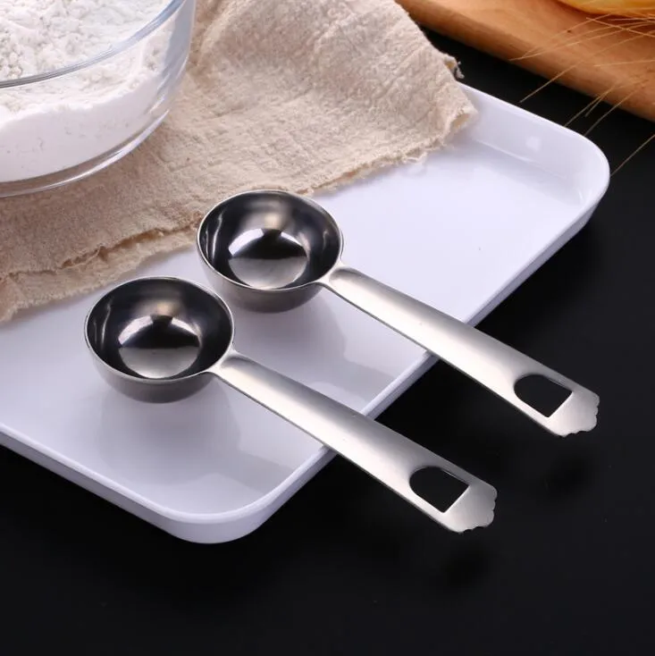 20ml 304 aço inoxidável aço inoxidável leite em pó ferramenta de medição colheres de café scoops cozinha cozimento ferramentas