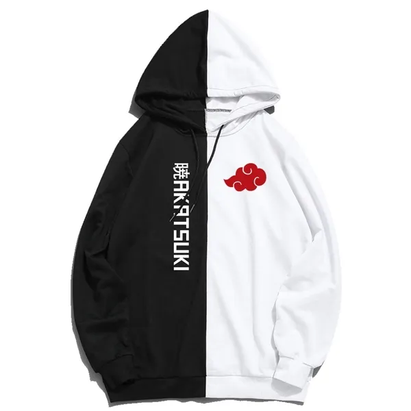 Sommer akatsuki Hoodie drucken den Sharingan Double Color Hoodies Pullover Sweatshirt Harajuku dünne Kleidung Hoddies Y0809