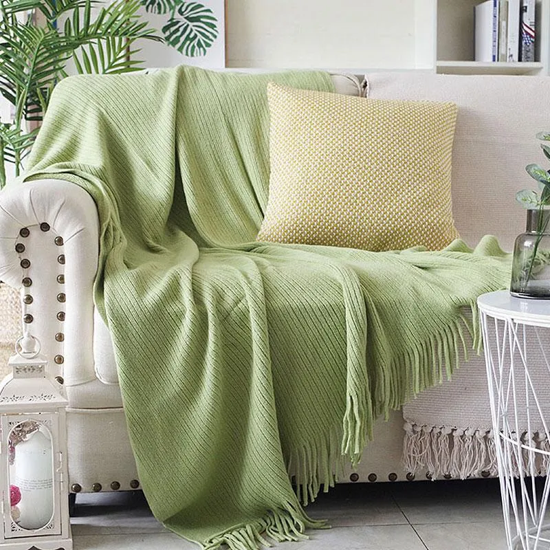 Sage green sofa 2025 throws
