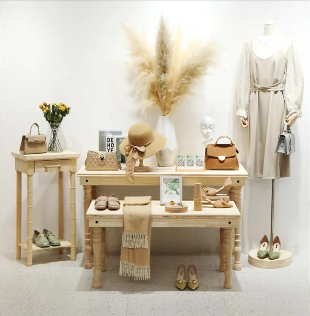 Clothing Store Display Rack Solid Wood Womens... From Creators_home ...