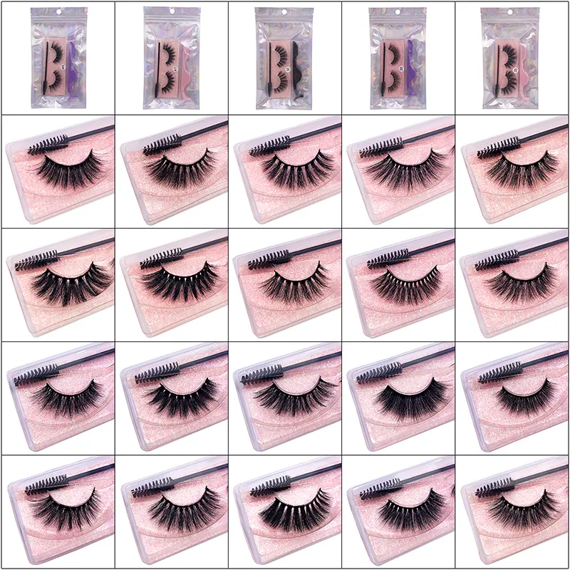 3D Mink Eyelashes Long Eyelash For Eye makeup Soft Natural Thick Faux Cils Lashes Extension Beauty Tools