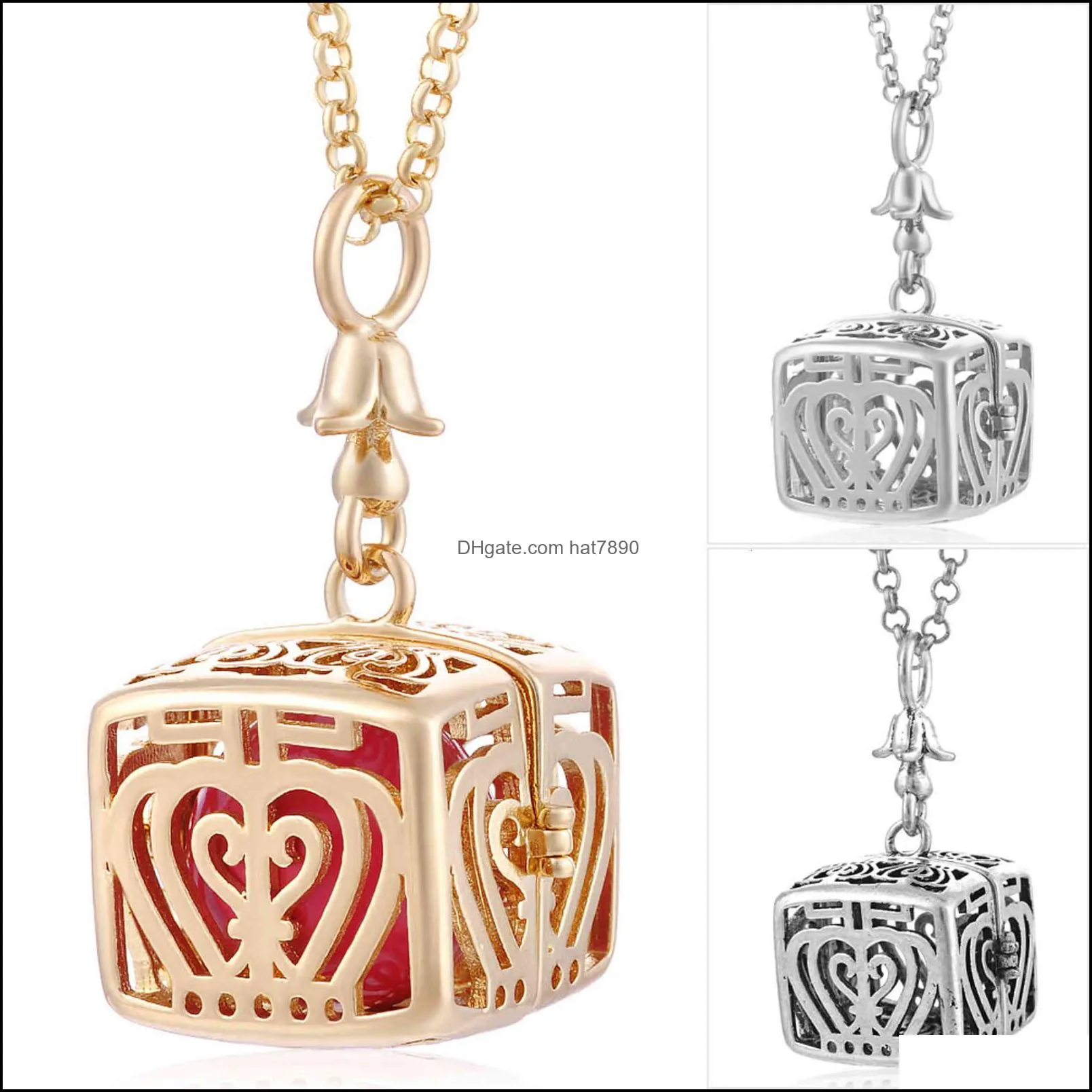 Brand Necklace Mexico Chime Music Angel Ball Caller Locket Vintage Pregnancy Aromatherapy  Oil Diffuser VA-232