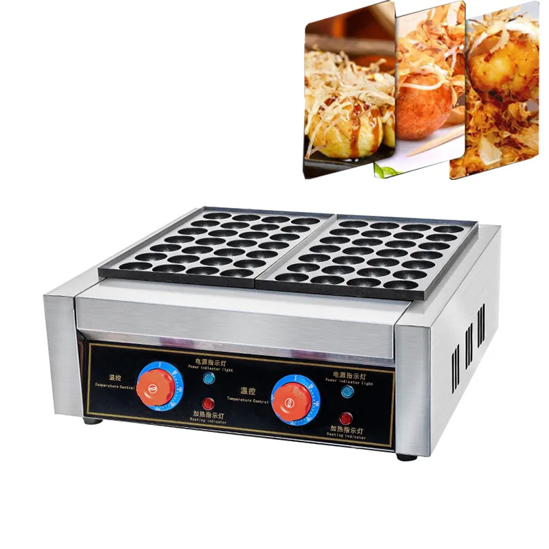 Electric Takoyaki Maker Octopus Balls Grill Pan Non Stick Sugar-Coated Haws Shaped Wafle Baking Equipment