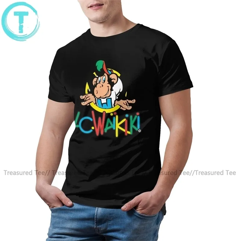 MU01 Monkey T Shirt LC Waikiki Monkey Merchandise T Shirt Graphic Cotton Tee Shirt Mens Short Sleeves Beach Tshirt 210324