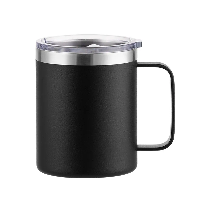 12oz Mugs Tumbler Stainless Steel Mug With Handle Double Wall Vacuum Insulated Tumblers Travel Cups Coffee Thermos ZWL753