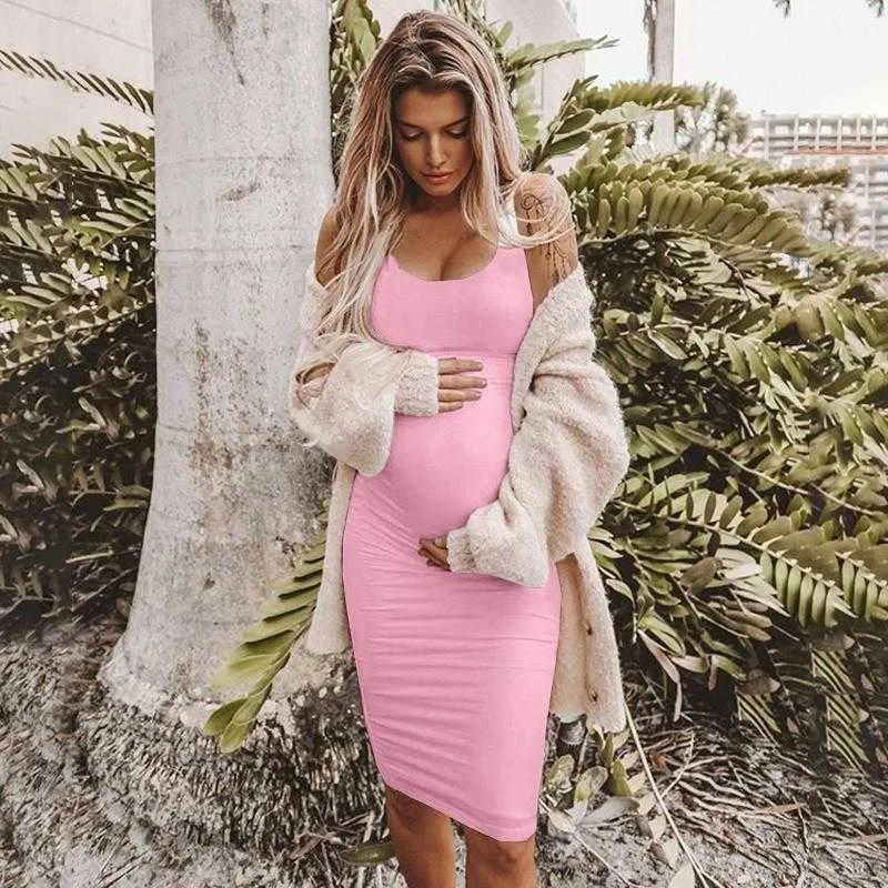 Vrouwen Zomer Casual Gestreepte Moederschap Jurk Korte Mouw