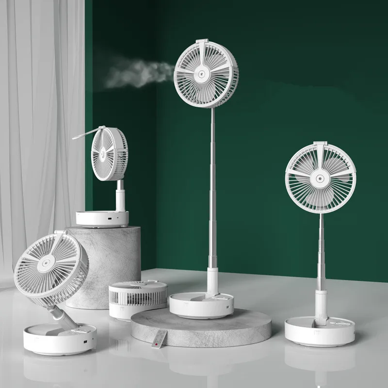 Mini Humidifier Spray Fan Foldable Telescopic Portable Shaking Head ...