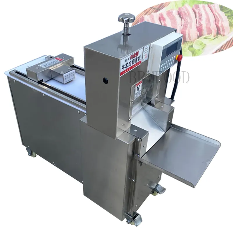 Trancheuse de viande électrique commerciale agneau boeuf CNC Double coupe rouleau Machine mouton rouleaux hachoir Cutter 110V