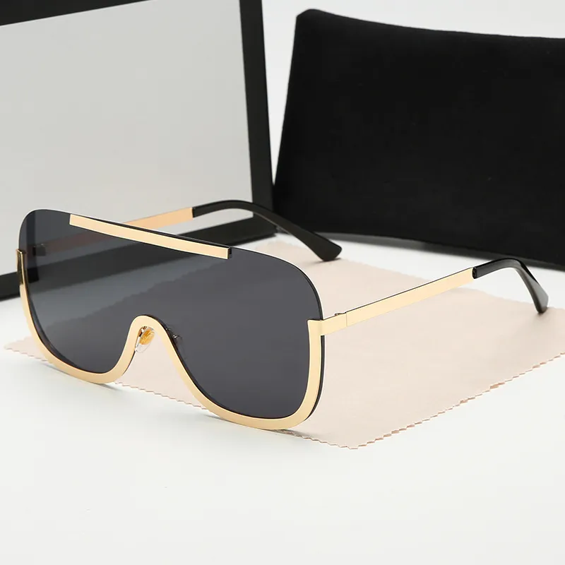 2024 Fashion Güneş Gözlüğü Toswrdpar Gözlük Gözlükleri Tasarımcı Erkek Kadın Kahverengi Kılıf Kılıfları Siyah Metal Çerçeve Koyu 50mm Lensler Plaj için