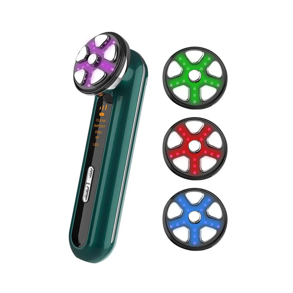 Beauty Care Portatile RF Pelle che stringe la macchina per il lifting del viso LED a 4 colori per uso domestico