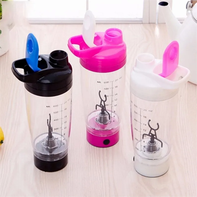 600 ml Su Şişesi Protein Güç Otomasyonu Kahve Blender Süt Çalkalayıcı Mikser Akıllı Otomatik Hareketi Drinkware 210423