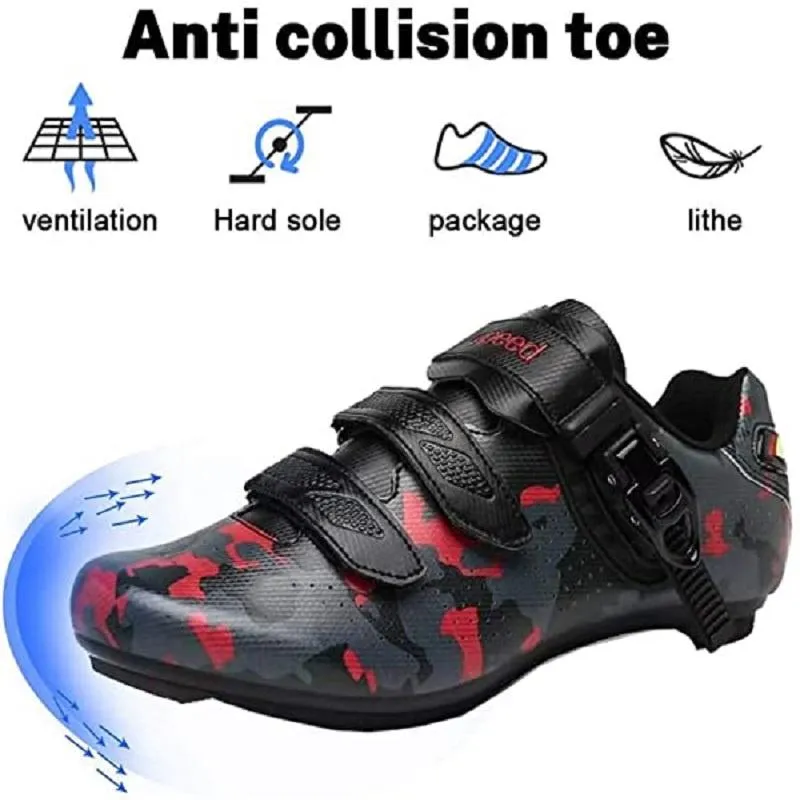 Scarpe da ciclismo da uomo Spin per bici da strada con tacchetti con fibbia da uomo SPD per biciclette da corsa indoor Calzature Sapatilha Ciclismo