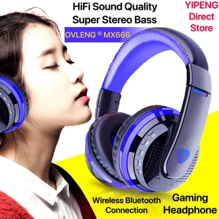 OVLENG MX666 Wireless Bluetooth Gaming Headphones With Built