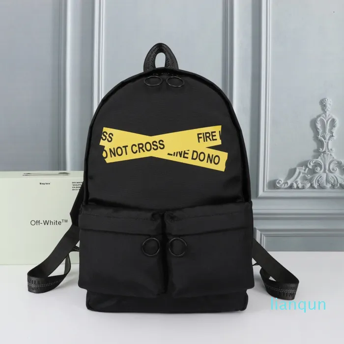 Canvas Backpack for Travel School Street Style Black 2024 Unisex Hip Hop Schoolbag