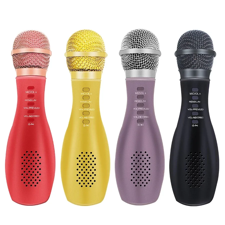 Draadloze Microfoon Q007 Condensator Microfoon Smartphone Kit Upgrade Pc 4 Kleuren Draagbare Ktv Speler Mikrofon voor Party Met Doos