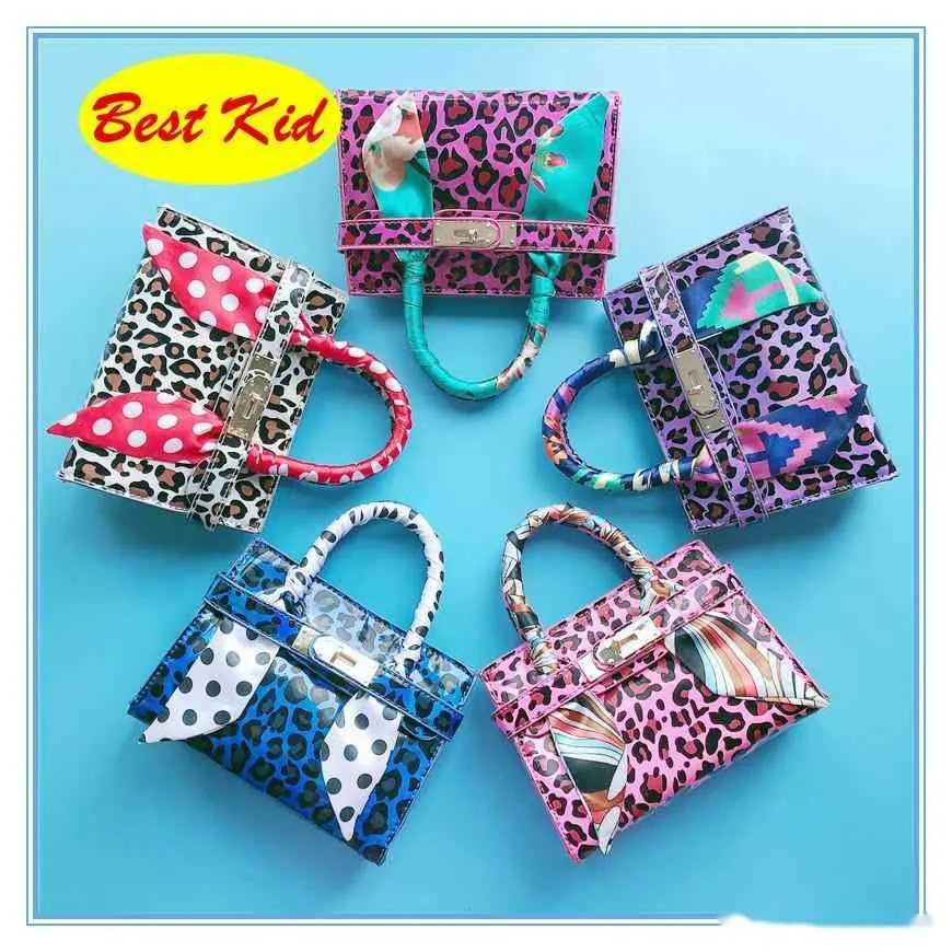 BestKid DHL ! Kids Leopard print shoulder bags for Childrens Kids Small handbags baby girls mini Totes Toddlers Bags BK081