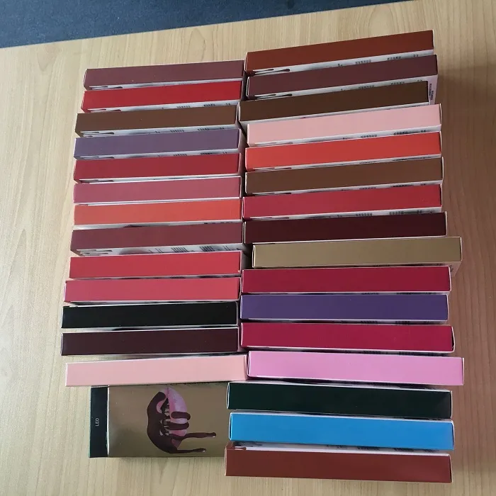 Lip Makeup Kit Liquid Matte Lipstick Lip Liner Makeup Lip Gloss Lipliner Multi Colors =1lipstick